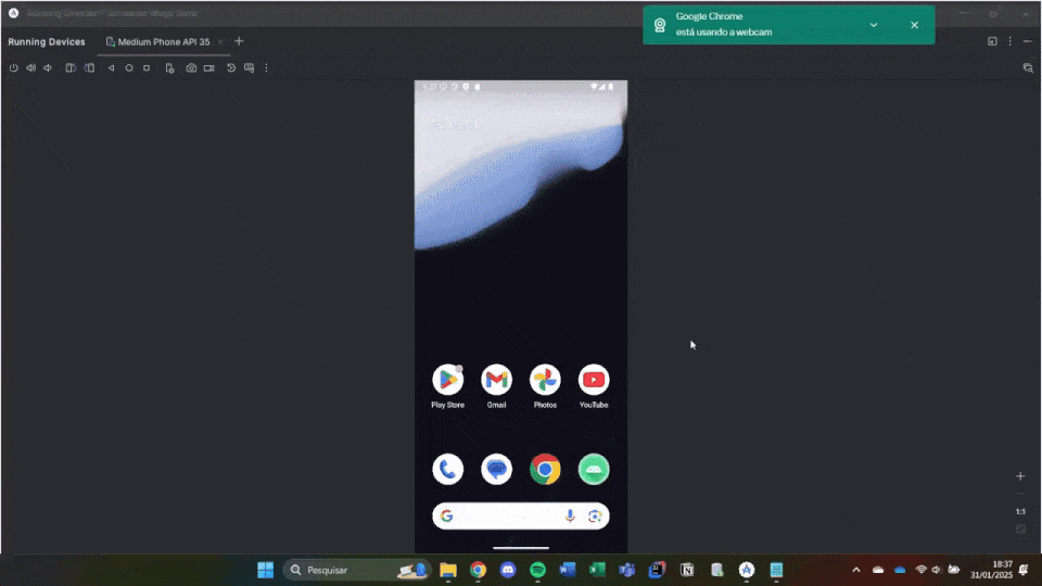GIF demonstrando o app sorteador Mega Sena