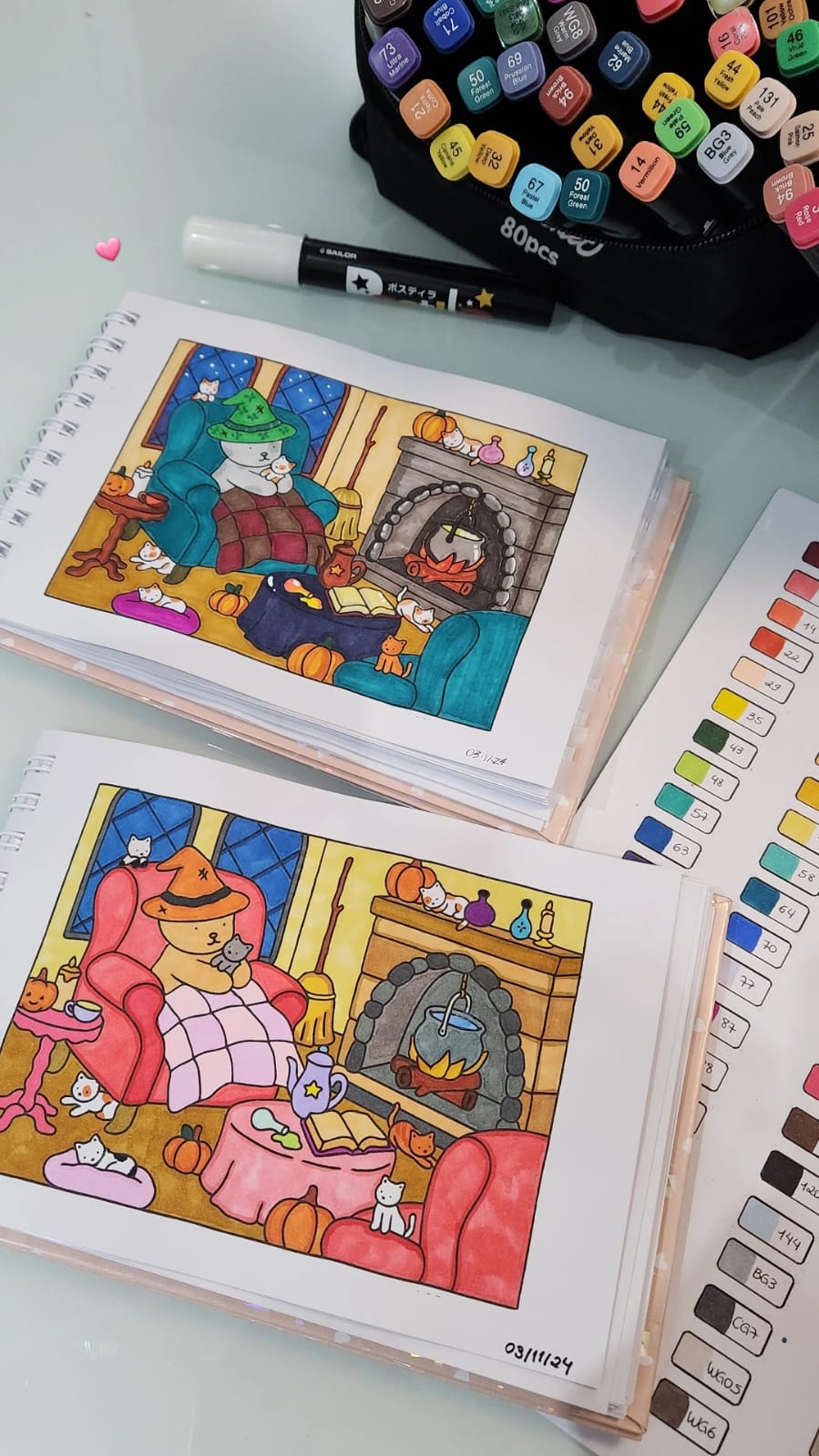 Imagem caderno de pinturas