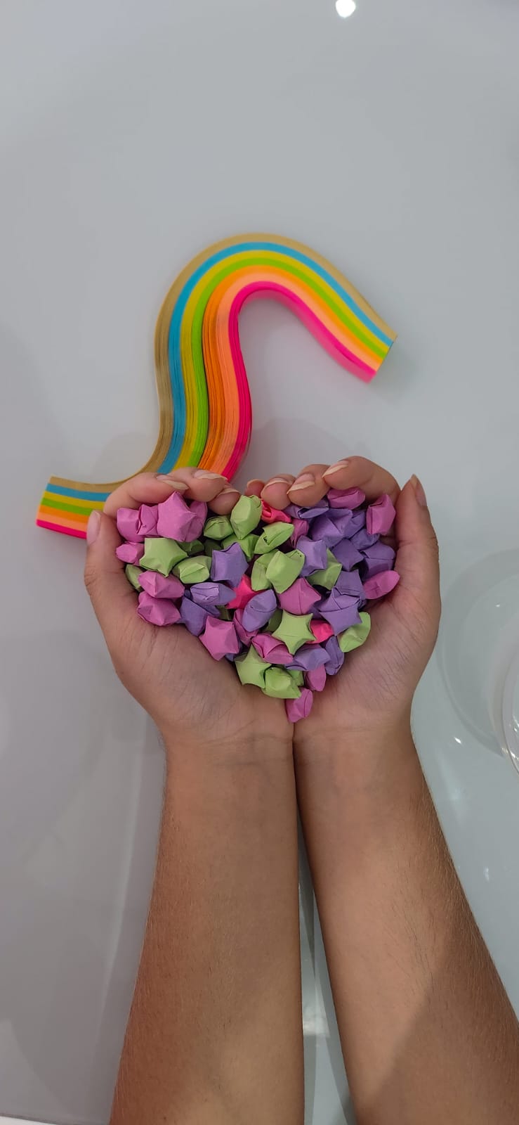 Imagem de origami de estrelas de papel